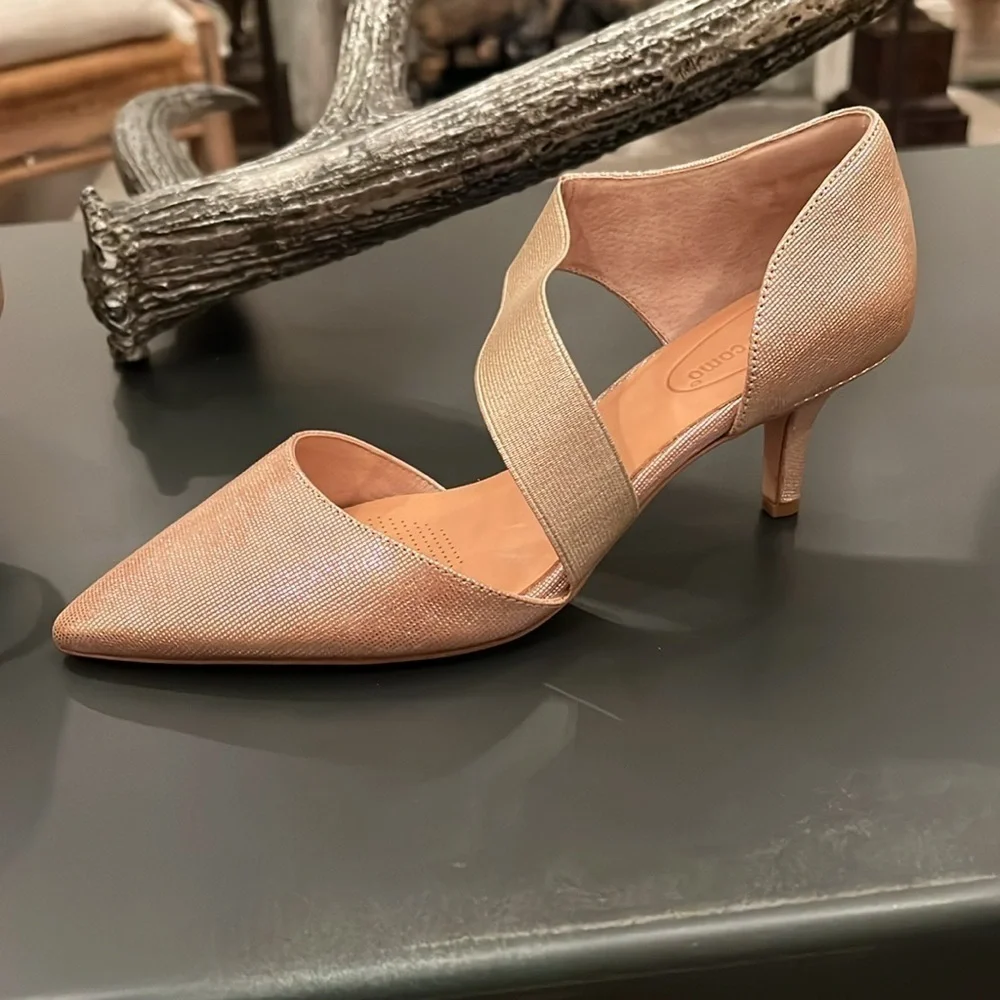 Corso Como CC-Denice Champagne Metallic Pumps Size 9.5